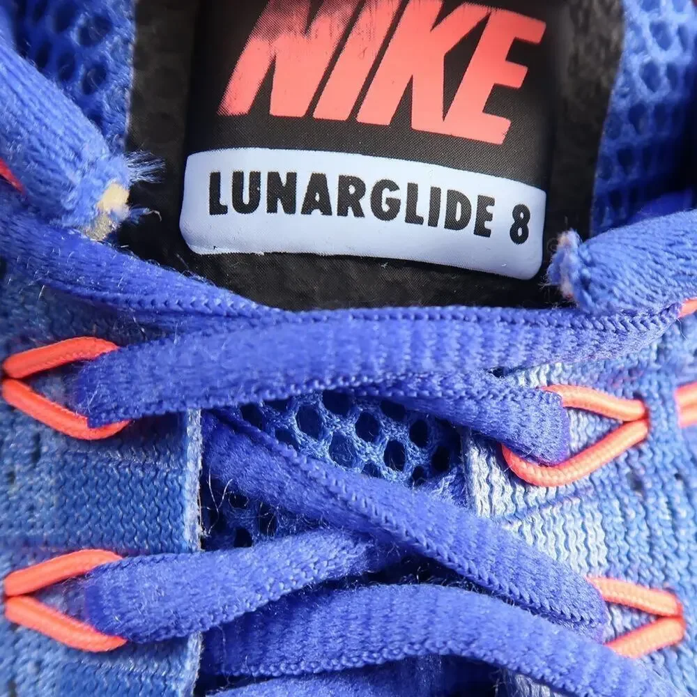 Nike Shoes Womens 8 Athletic Trainers Lunarglide 8 Running Sneaker Sport Blue